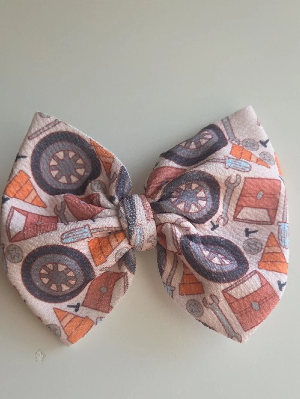 Kids Pink & Blue Bow Hair Clips - Set of 8